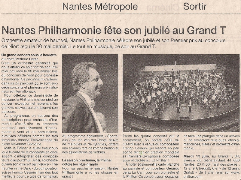 Nantes Philharmonie fête son jubilé au Grand T