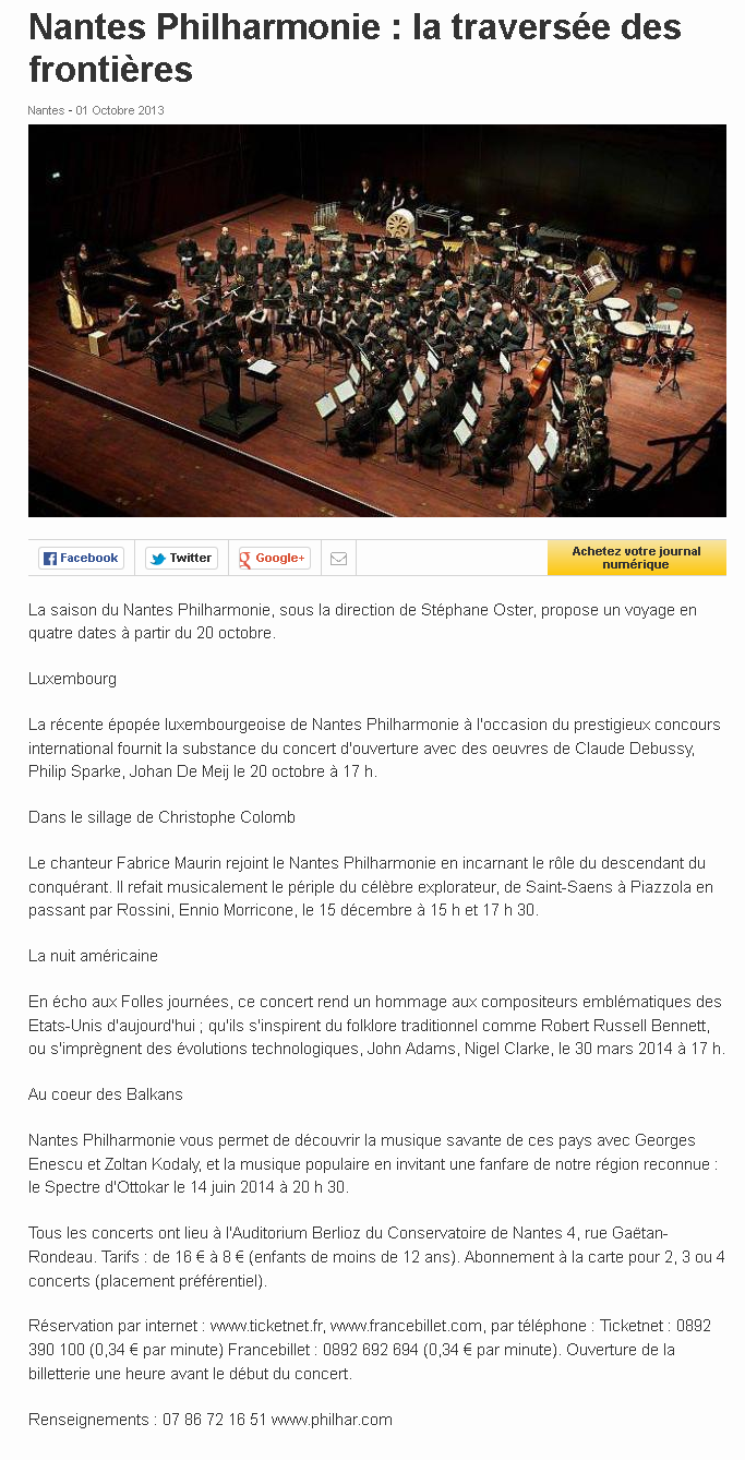 Nantes Philharmonie : la traversée des frontières