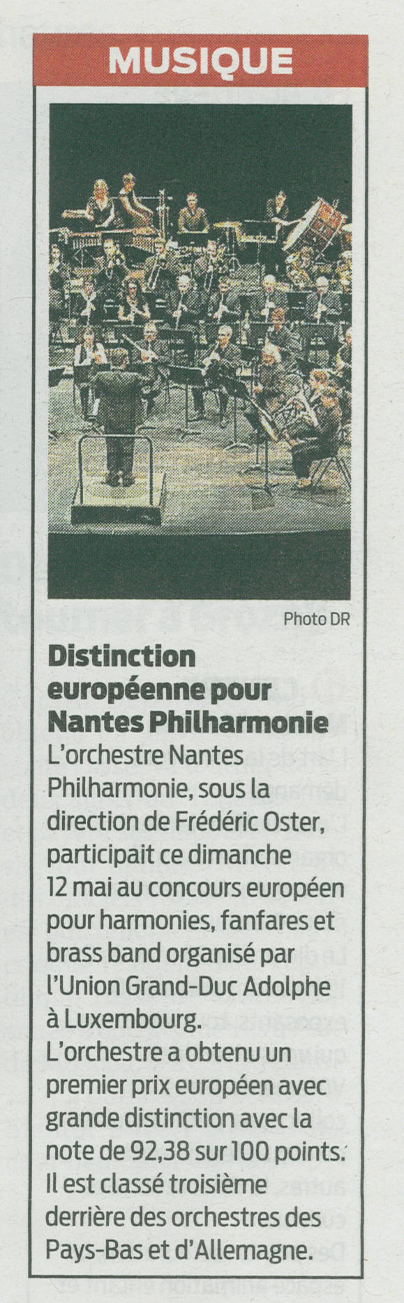 Distinction européenne pour Nantes Philharmonie